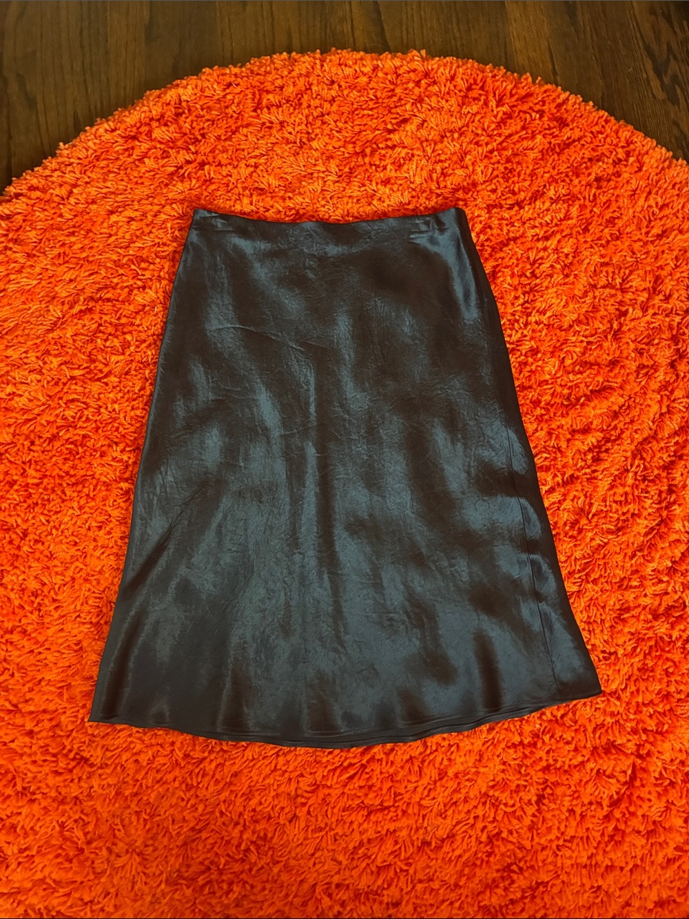 Vince Black Satin A-Line Skirt ✅✅✅
